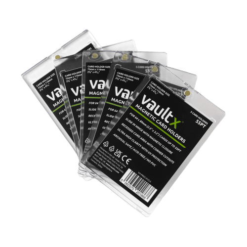 Vault X Magnetic Card Holders 55pt (5 Pack) - The Card Vault