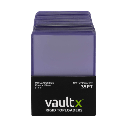 Vault X Rigid Toploaders 35pt (100 Pack) - The Card Vault