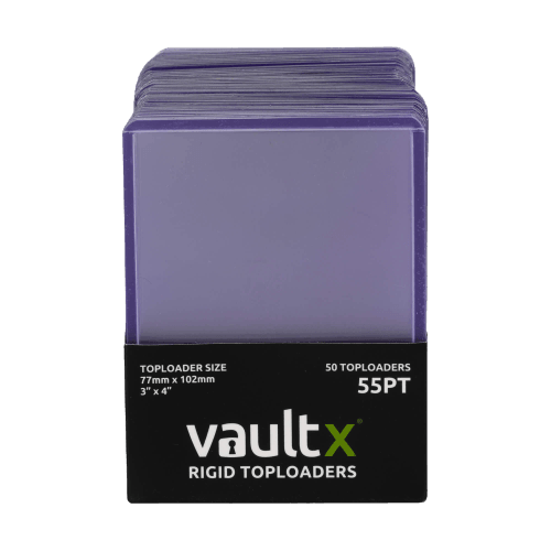 Vault X Rigid Toploaders 55pt (50 Pack) - The Card Vault