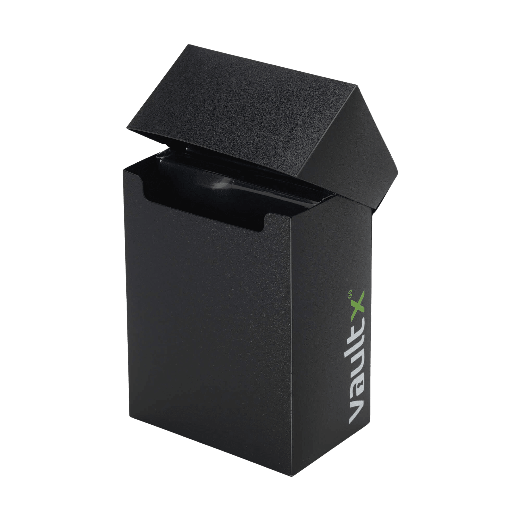 Vault X - Small Deck Box With 100 Sleeves - Black - The Card Vault