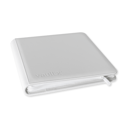 Vault X - 12-Pocket Exo-Tec® Zip Binder - White Edition