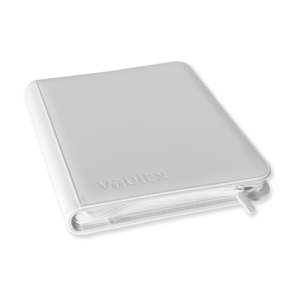 Vault X - 9-Pocket Exo-Tec® Zip Binder - White Edition