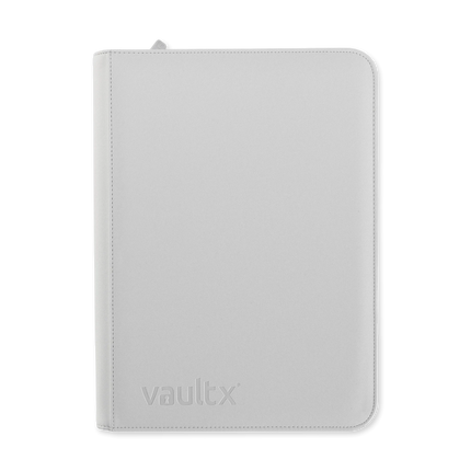 Vault X - 9-Pocket Exo-Tec® Zip Binder - White Edition