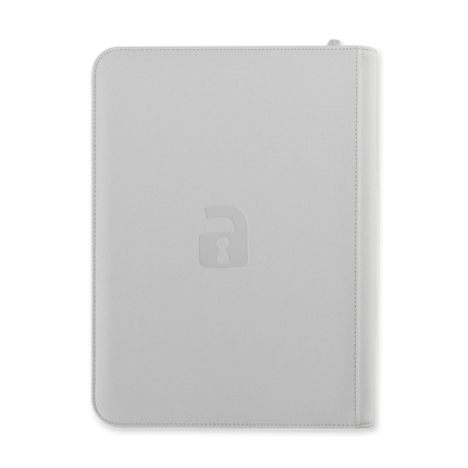 Vault X - 9-Pocket Exo-Tec® Zip Binder - White Edition