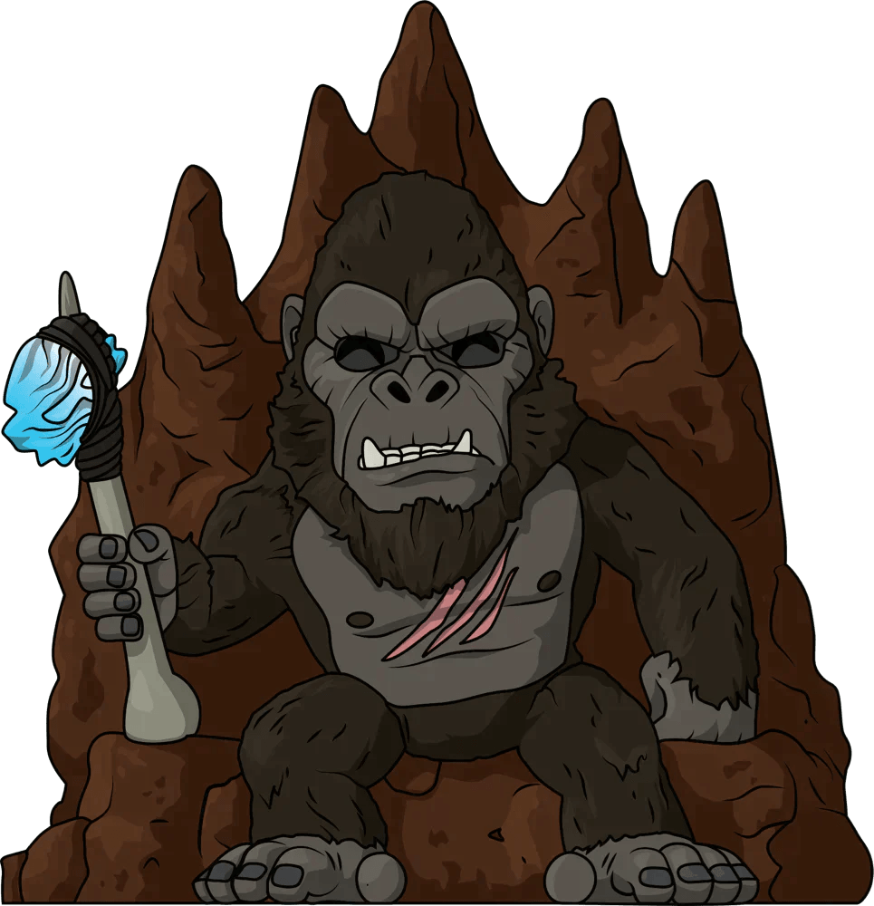 Youtooz - Godzilla vs. Kong - Kong on Throne Vinyl Figure #1 - The Card Vault