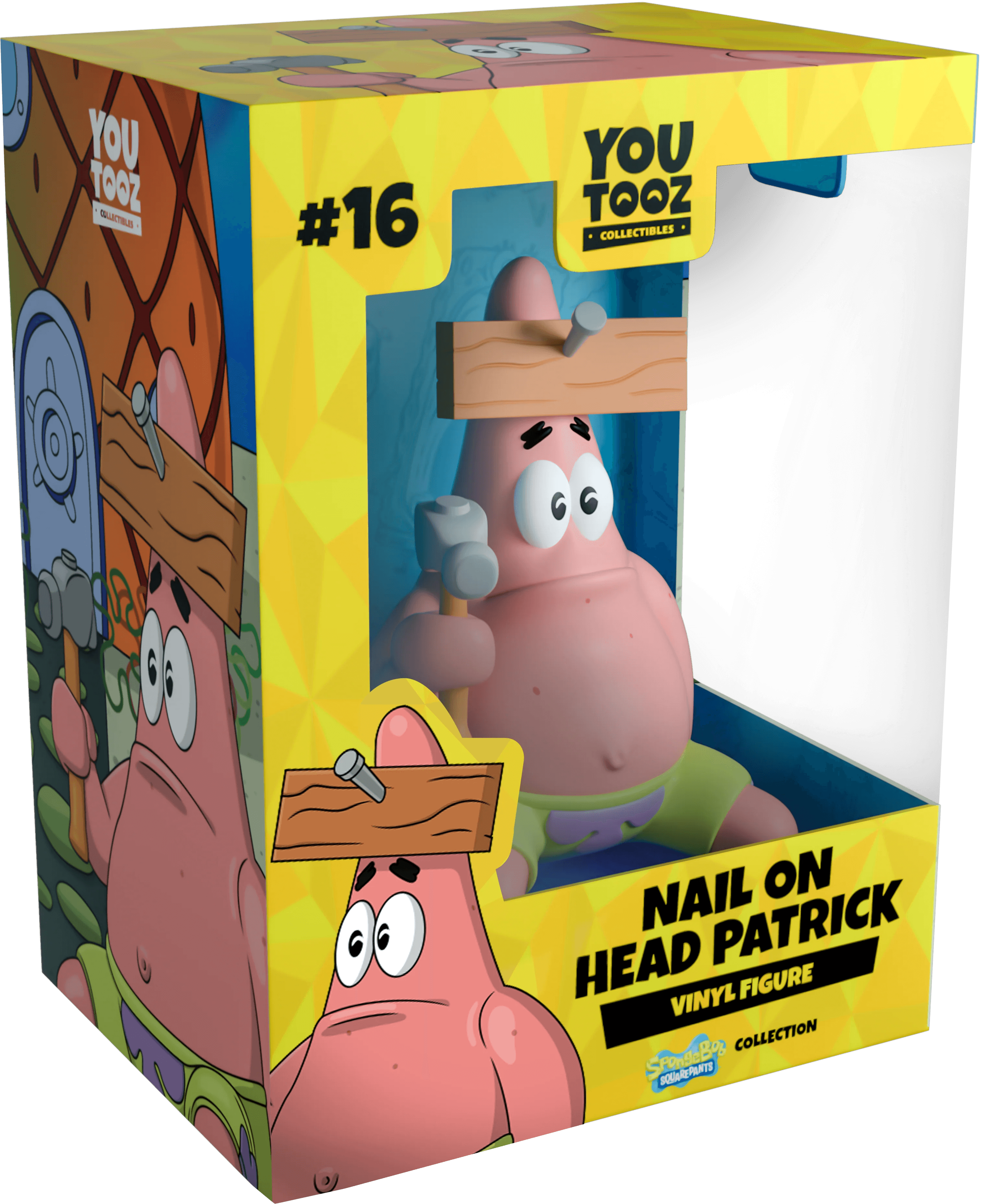 Youtooz - SpongeBob SquarePants - Nail on Head Patrick Vinyl Figure #16 - The Card Vault