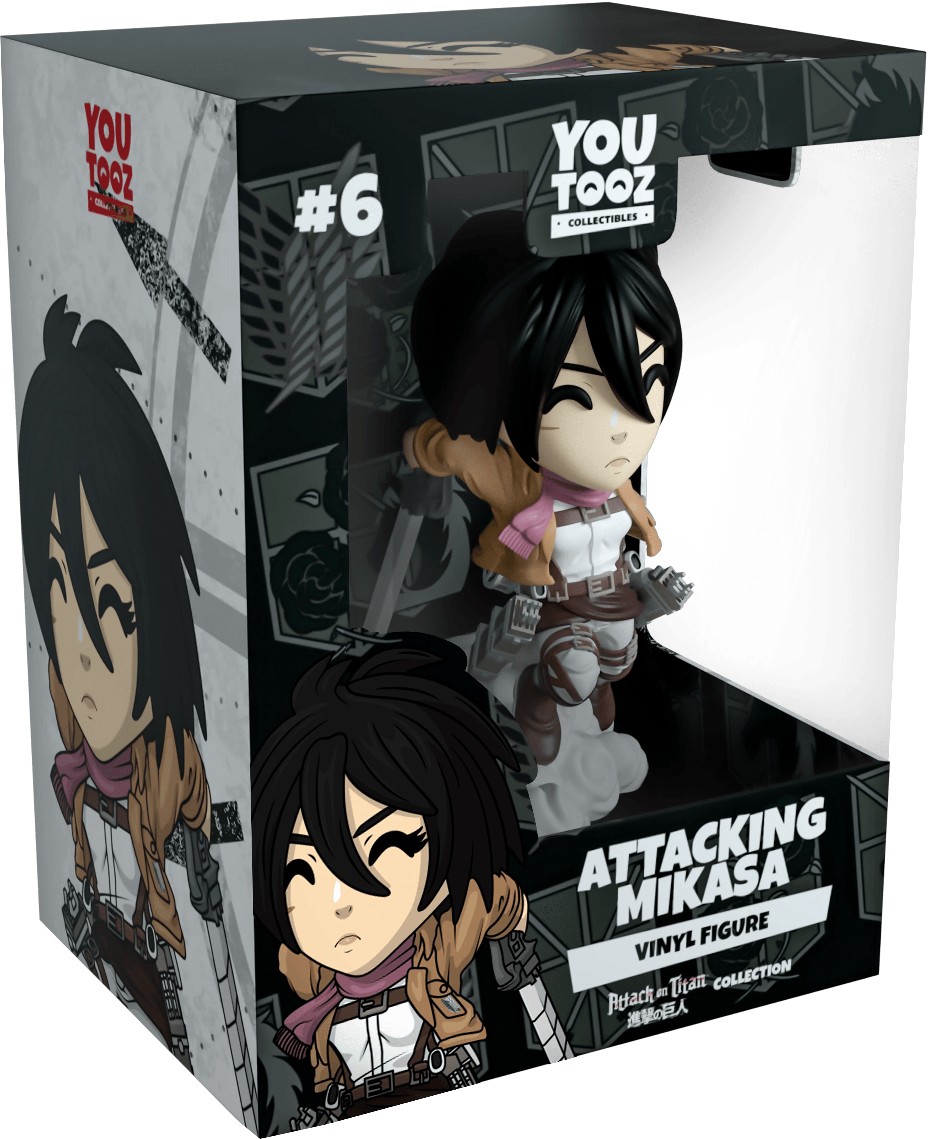 Youtooz - Attack on Titan - Attacking Mikasa Vinyl Figure #6 - The Card Vault